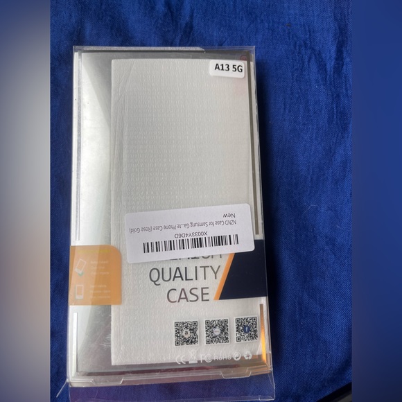 (2)A13 Samsung galaxy phone cases black & rose gold waterfall pink sequins float - Picture 2 of 11